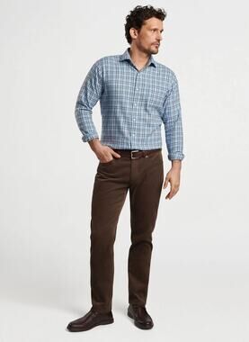 Peter Millar Superior Soft Corduroy Five-Pocket Pant Men 36‎ Brown Smart Casual